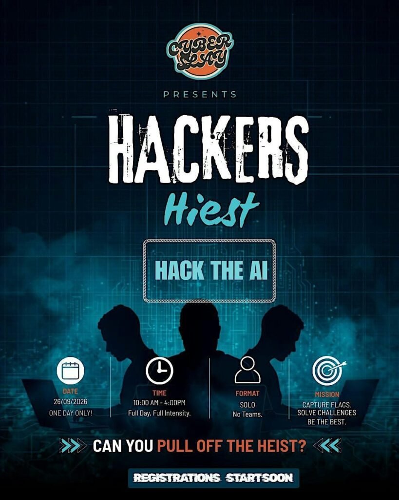 Hacker’s Heist 2k26 — event promotional artwork