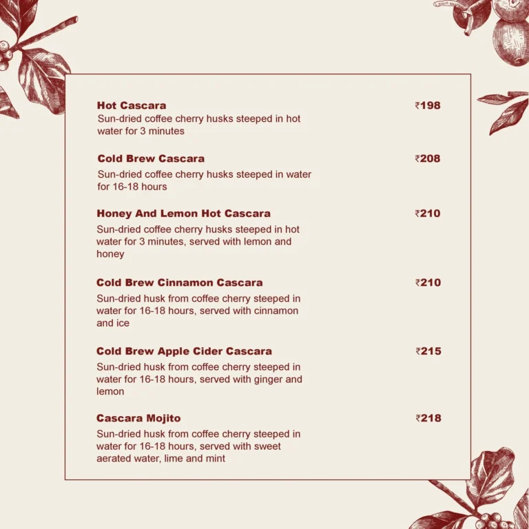 The Roastery Coffee House, Banjara Hills, Hyderabad — Menu page 24