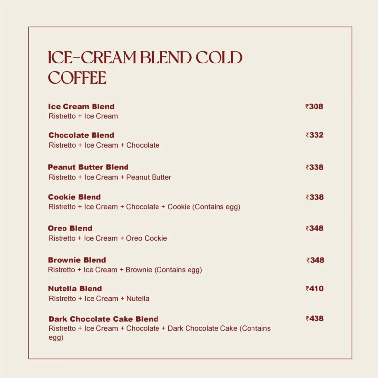 The Roastery Coffee House, Banjara Hills, Hyderabad — Menu page 20