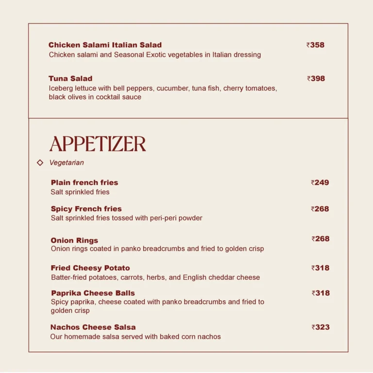 The Roastery Coffee House, Banjara Hills, Hyderabad — Menu page 12