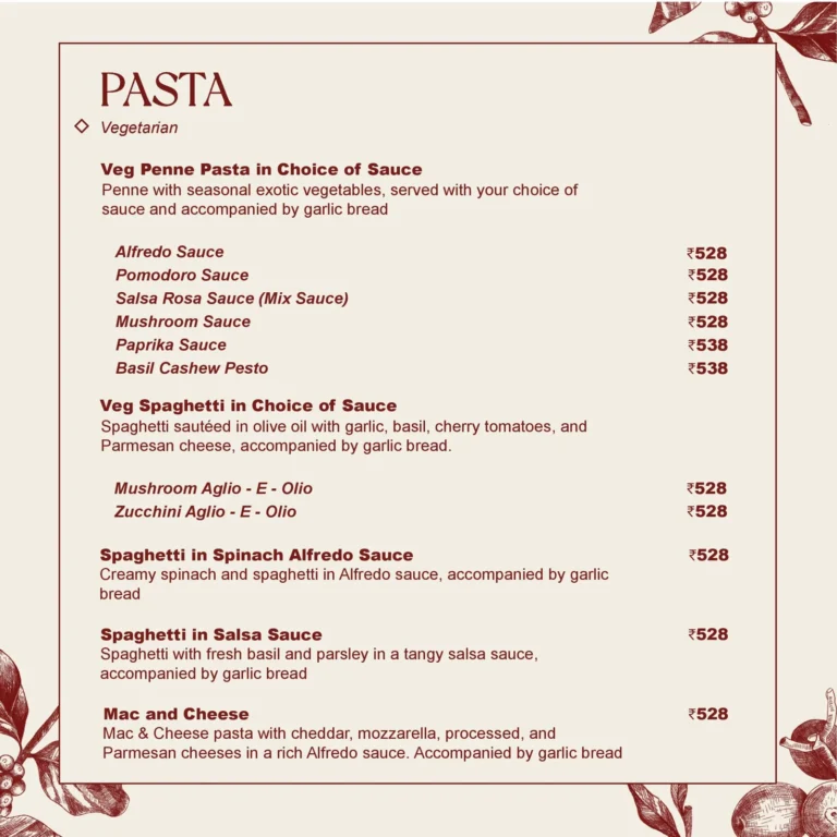 The Roastery Coffee House, Banjara Hills, Hyderabad — Menu page 6