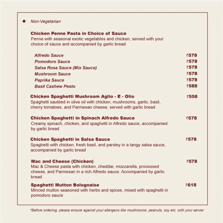 The Roastery Coffee House, Banjara Hills, Hyderabad — Menu page 5
