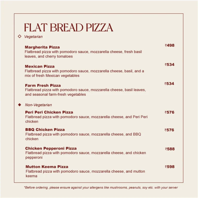 The Roastery Coffee House, Banjara Hills, Hyderabad — Menu page 3