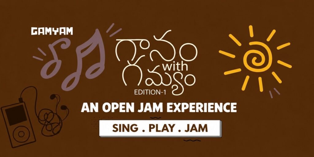 Gaanam with Gamyam - An Open Jam Session — event promotional artwork